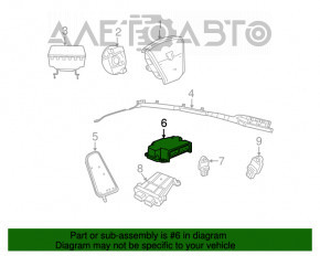 SRS airbag module computer airbags Jeep Patriot 11-17
