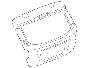 Naked tailgate Subaru XV Crosstrek 13-17