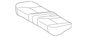 Rear seats, 2nd row, Toyota Prius 30 10-15, dark gray velour