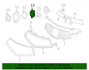 Emblem grill Acura MDX 17-20 prerest