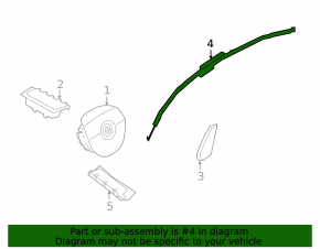 Airbag side curtain airbag right BMW i4 22-26