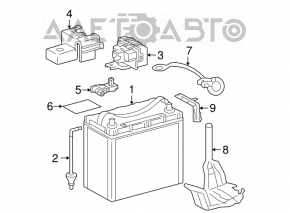 Battery mounting bracket Toyota Prius 20 04-09