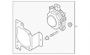 Right cruise radar for Audi Q5 80A 18-20 with bracket