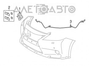 Wiring front bumper Lexus ES300h ES350 13-15 dorest