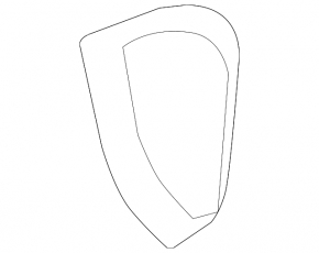Mirror cover inner front left Kia Forte 4d 14-18