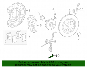 Rear left ABS sensor for Lexus LS 13-17