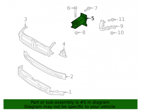 Front bumper reinforcement fang left Audi A5 F5 17-