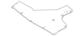 Insulation of the bonnet Mercedes W167 GLE 350 450 20-23