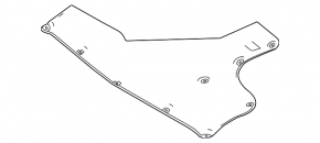 Mercedes W167 GLE 350 450 20-23 hood insulation tear
