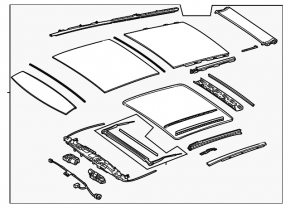 Panoramic mechanism frame Mercedes W167 GLE 350 450 20-23