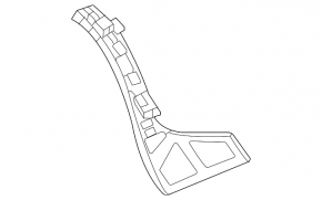 Rear bumper bracket right Mercedes X167 GLS 450 580 20-26 AMG pkg