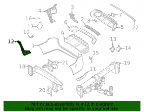 Rear bumper bracket right Mercedes X167 GLS 450 580 20-26 AMG pkg