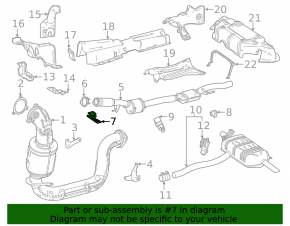 Front exhaust pipe bracket for Mercedes X247 GLB 20-26