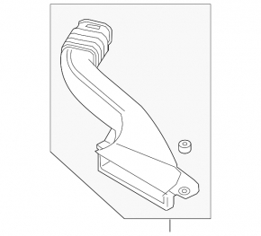 Air duct for filter Lincoln MKZ 13-20 hybrid