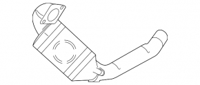 Front catalytic converter Ford Edge 15-24 2.7T