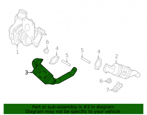 Front catalytic converter Ford Edge 15-24 2.7T