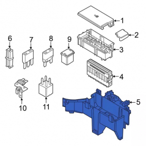 Ford Explorer 16-19 Underhood Fuse Box Housing
