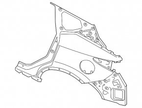 Quarter wing rear right Nissan Murano z52 19-