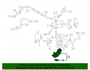 Thermostat housing assembly VW Touareg 13-16 3.0TDI