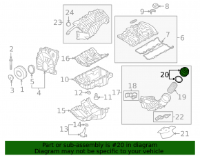 BMW 2 F22 14-21 2.0T Oil Filter Housing