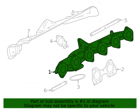 Exhaust manifold BMW X5 F15 14-18 3.0D