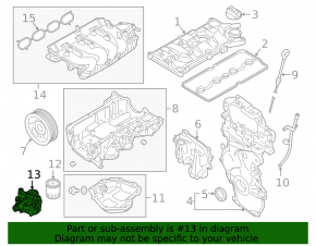 Nissan Juke 15-17 engine oil pump