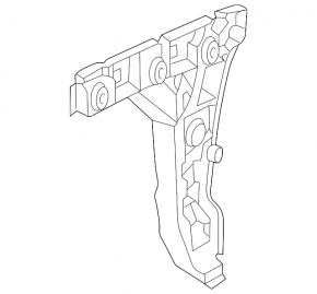 Rear bumper mount right VW Jetta 19-