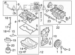 Valve cover Kia Optima 16- 2.4 G4KJ