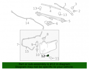 Chevrolet Equinox EV 24-26 washer fluid reservoir level sensor seal