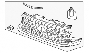 Radiator grill Volkswagen Atlas 21-23 R-Line