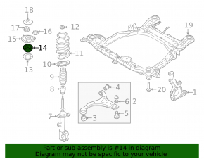 Front shock absorber support bearing Kia Sorento 10-13