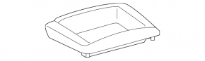 Box pocket center console Toyota Camry v55 15-17 usa small, black