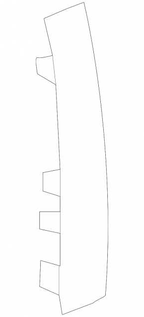 Front right fender arch trim insert for VW Tiguan 18-24 R-Line