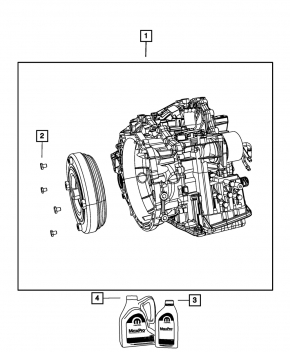 Automatic transmission assembly Jeep Compass 11-16 2.4 DAV FWD CVT 128k