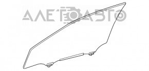 Front left door glass Lexus RX350 RX450h 16-22