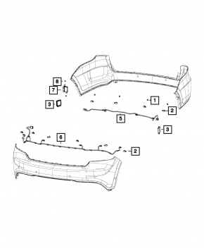 Parking Assist Module Jeep Cherokee KL 14-