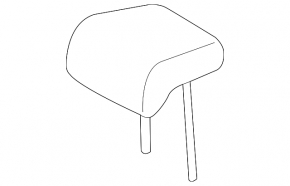 Headrest rear center Lexus ES300h ES350 13-15 leather black