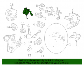Left steering column paddle Honda CRZ 11-15