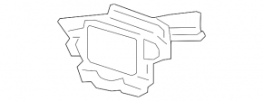 Right rear bumper mount VW Touareg 15-17