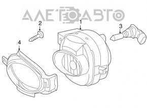 Fog lamp PTF right Lexus ES350 07-09