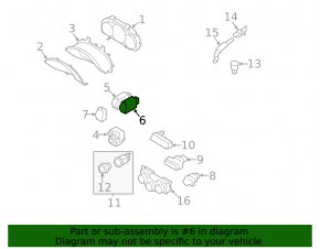 Subaru Impreza WRX GH 08-14 Headlight Adjustment Button