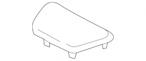 Upper central front panel trim for the Hyundai Ioniq 17-22 speaker, black, with charge indicator