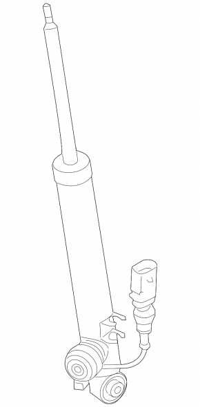 Rear left shock absorber Audi A4 B8 13-16 rest, dented