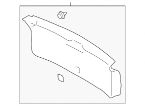 Lower Trunk Door Trim Subaru XV Crosstrek 13-17 Black