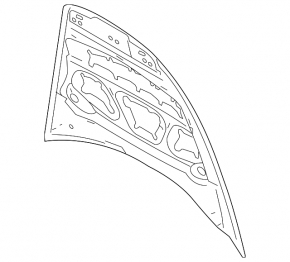 Bonnet bare Porsche Cayenne 958 11-14 alum