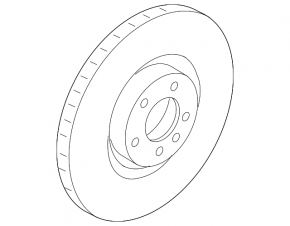 Front left brake disc Porsche Macan 15-18 350/34mm