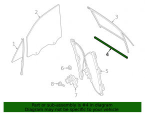 Front left door reinforcement strut for Porsche Cayenne 19-26