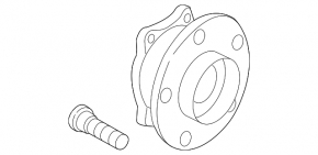 Front left hub Mazda CX-3 16-21