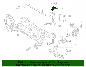 Front stabilizer mounting bracket left Ford C-max MK2 13-18