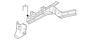 Front left quarter panel of Nissan Leaf 13-17